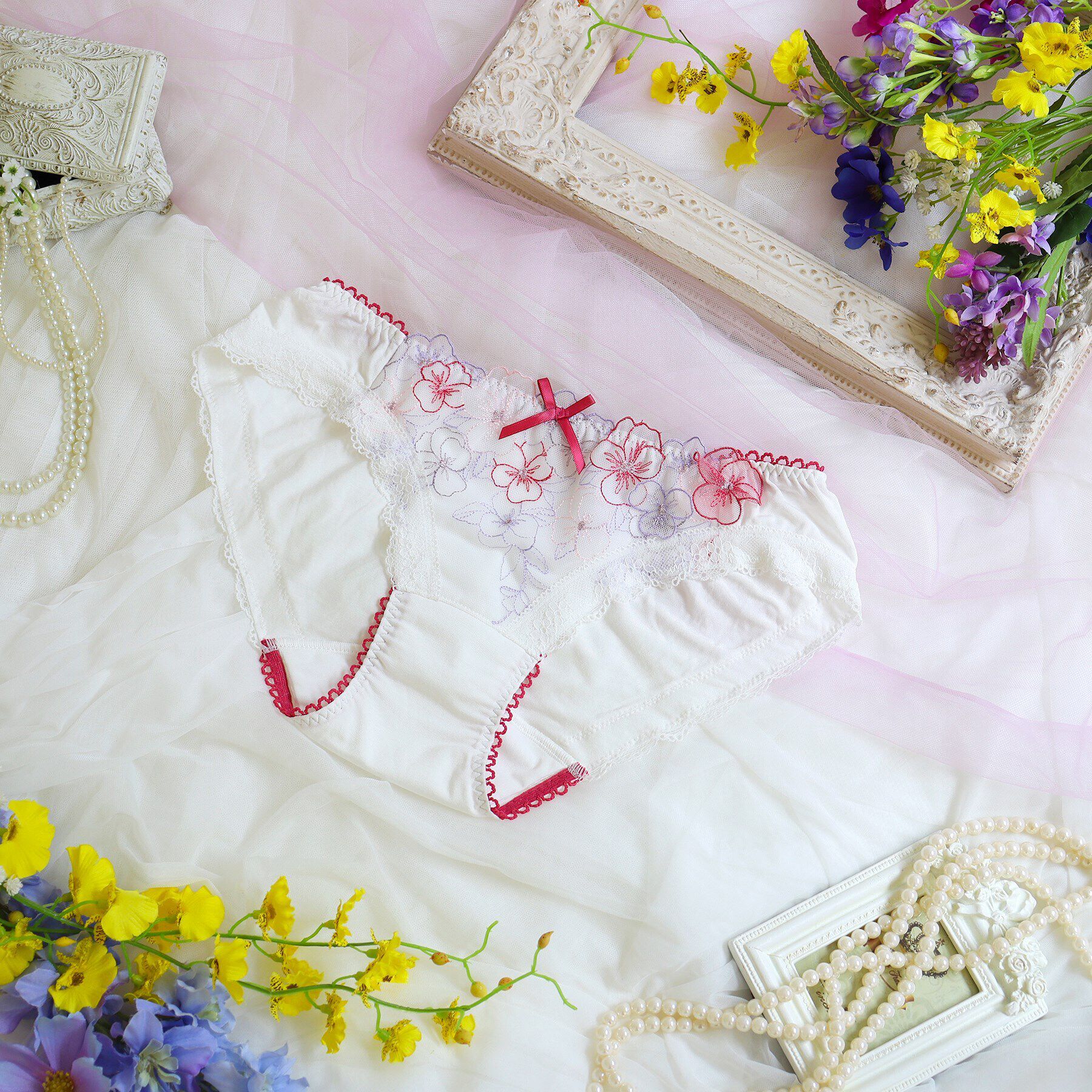 Risa Magli「フィオラ サニタリーショーツ」|インナー|ローズ(062)