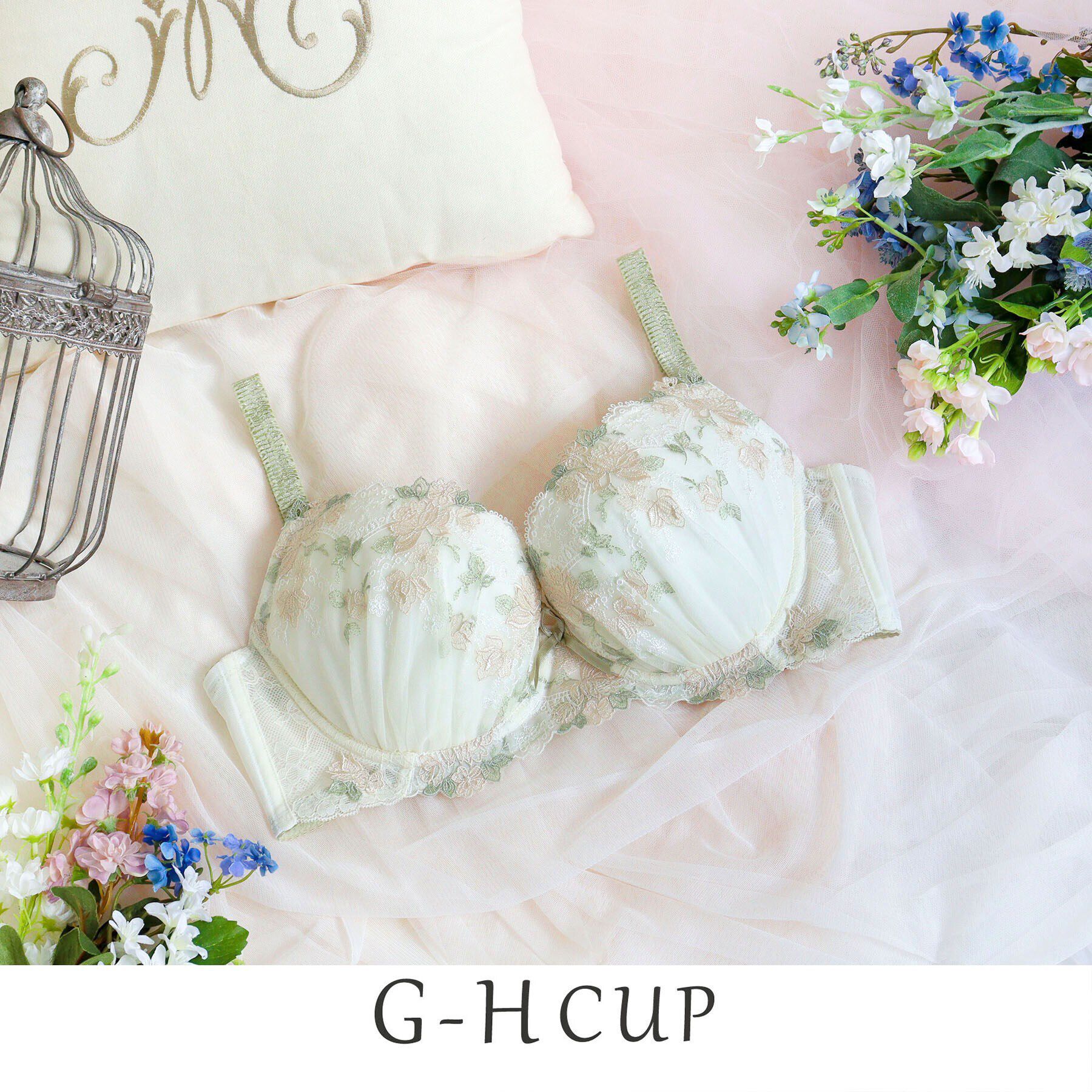 Risa Magli「イーシャ ブラジャー（G-H）＜バストアップタイプ＞」|インナー|アイボリー(004)