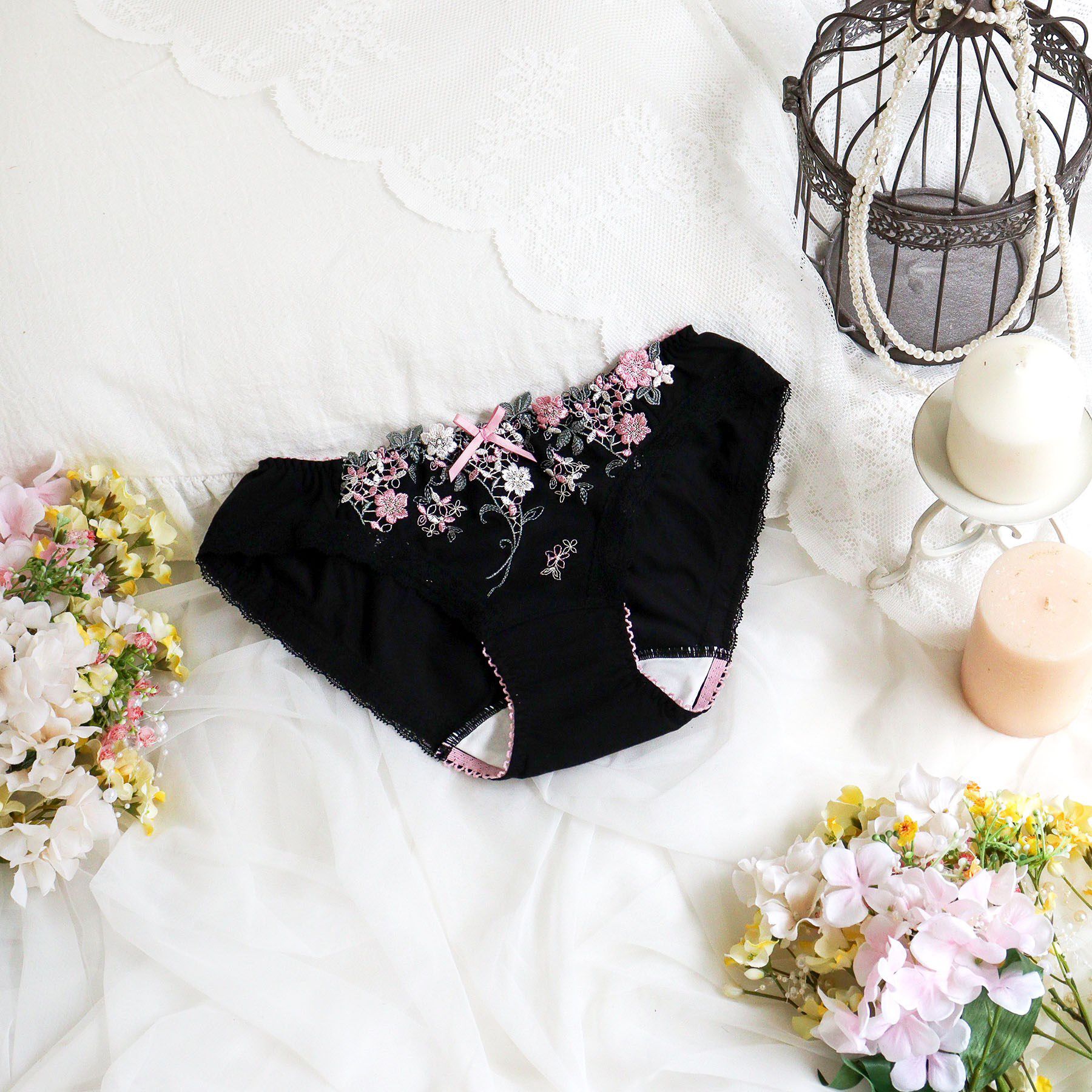 Risa Magli「ナヨン サニタリーショーツ」|インナー|ブラック(019)