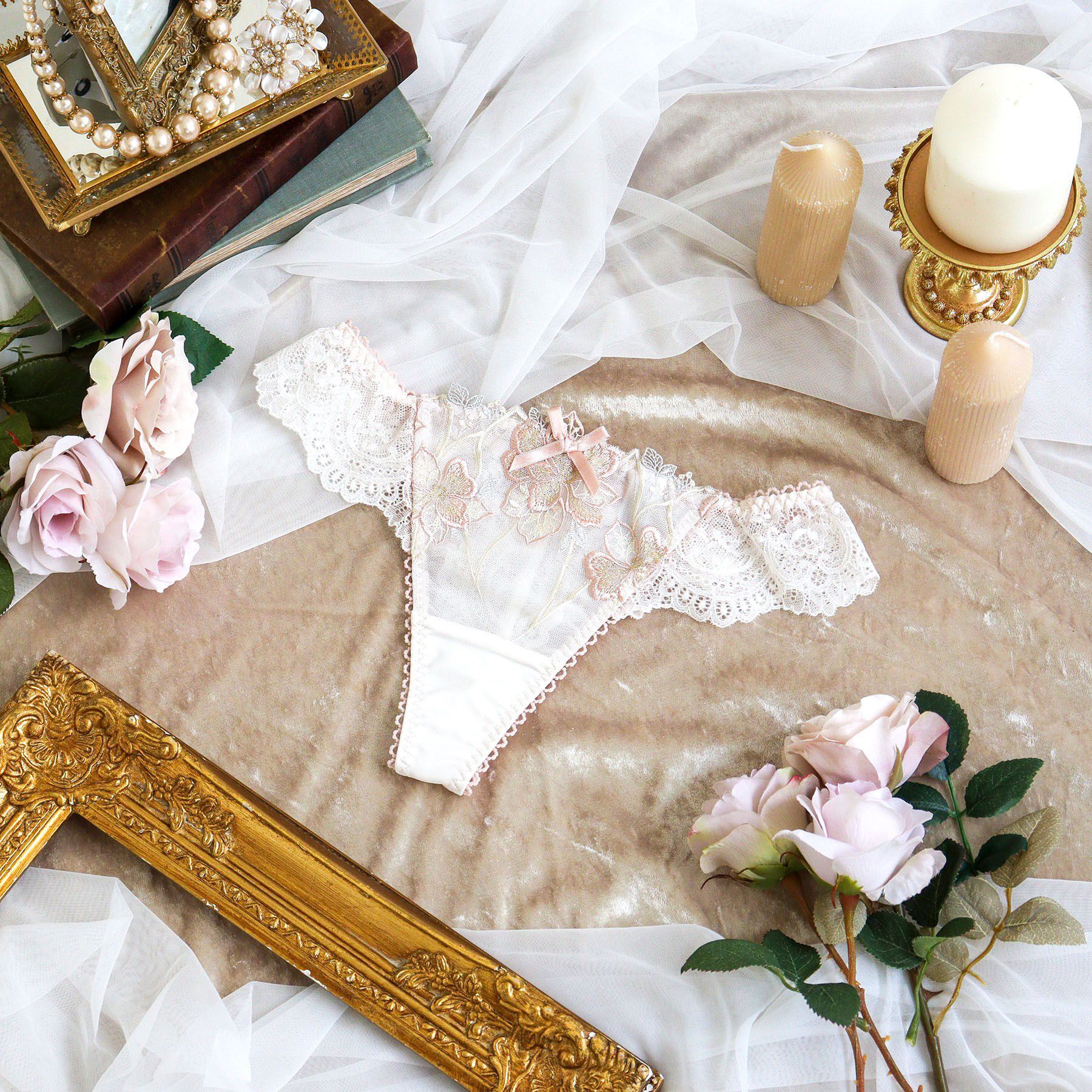 Risa Magli「アデリーノ Tバックショーツ」|インナー|ピンク(071)