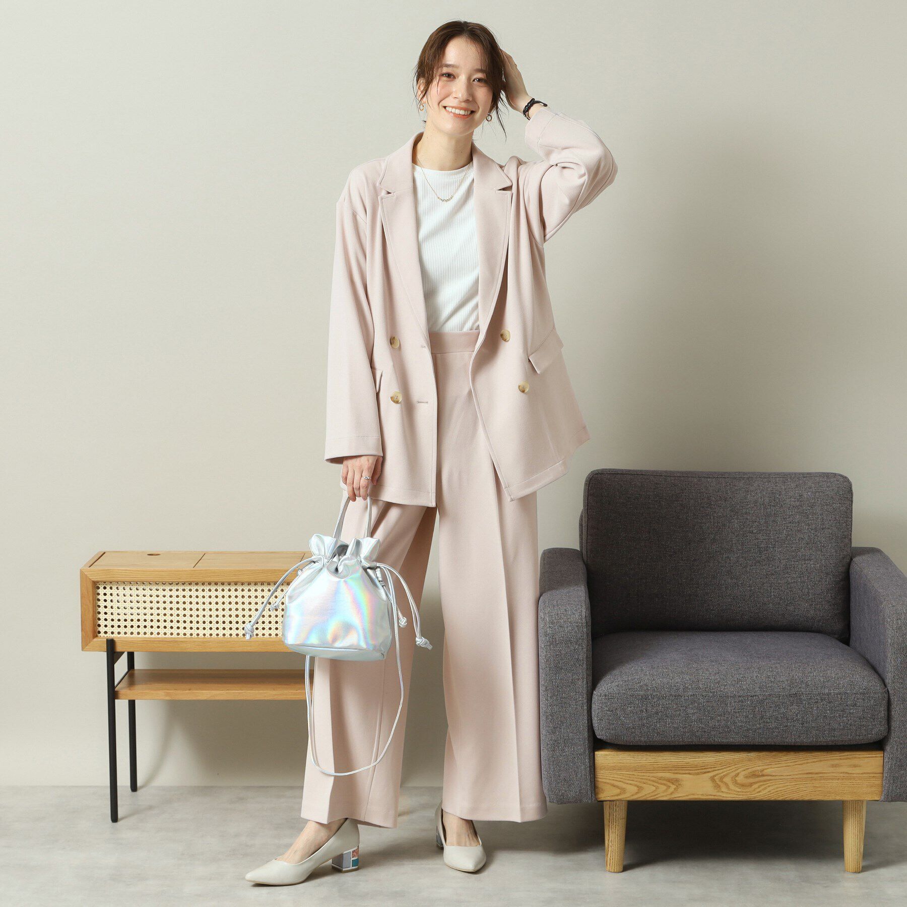 ITS&rsquo;DEMO「【洗濯機OK／吸水速乾／UVカット】カットジョーゼットパンツ」|その他|