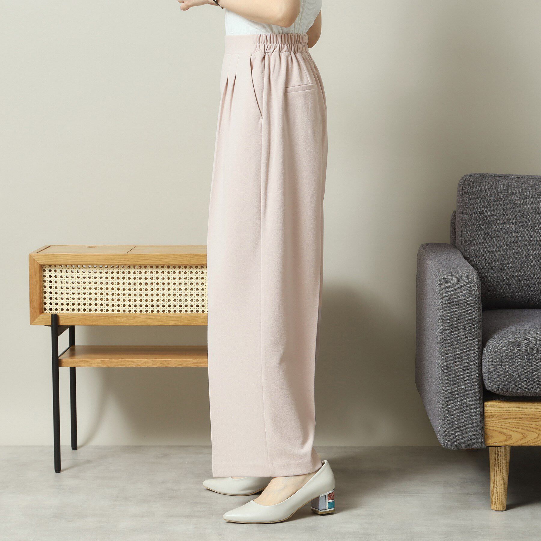 ITS&rsquo;DEMO「【洗濯機OK／吸水速乾／UVカット】カットジョーゼットパンツ」|その他|