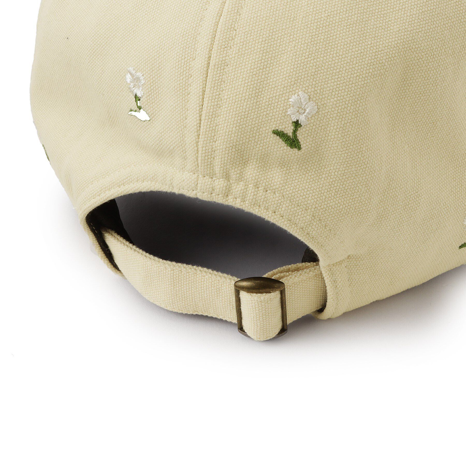 ITS&rsquo;DEMO「【抗菌防臭／手洗い可／サイズ調整可】フラワー刺繍キャップ」|キャップ・キャスケット|