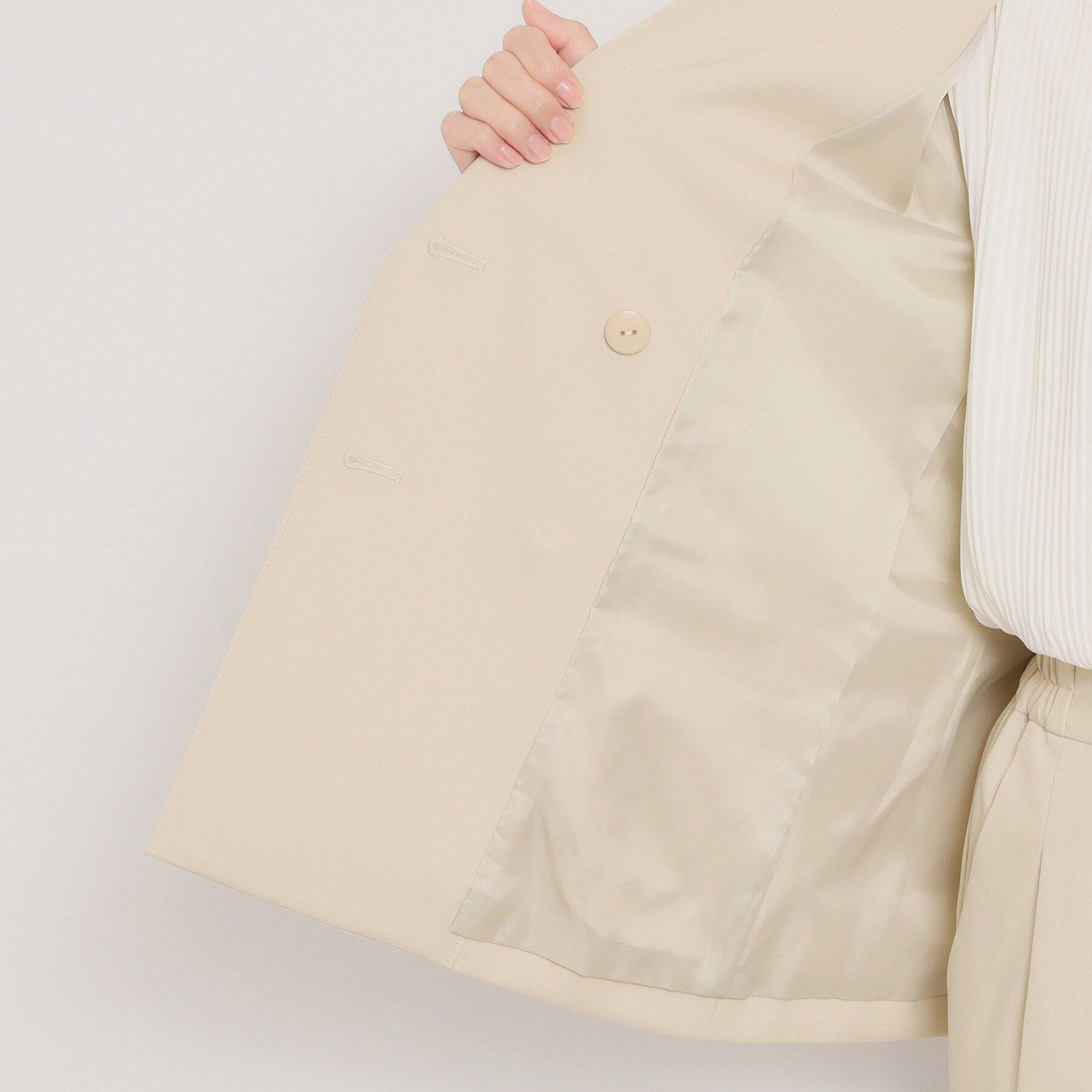 ITS&rsquo;DEMO「ツイルストレッチダブルジャケット」|テーラードジャケット|