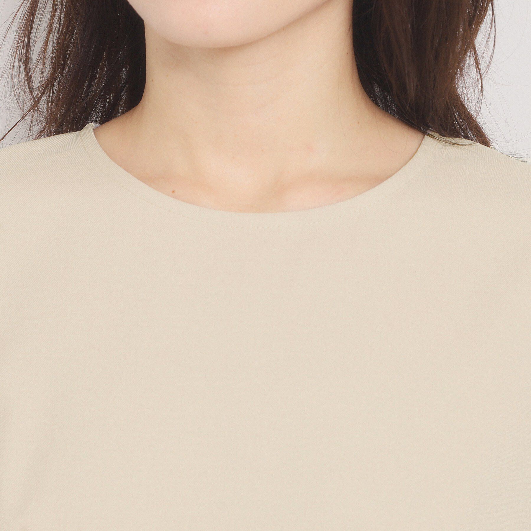 ITS&rsquo;DEMO「ツイルストレッチペプラムブラウス」|シャツ・ブラウス|