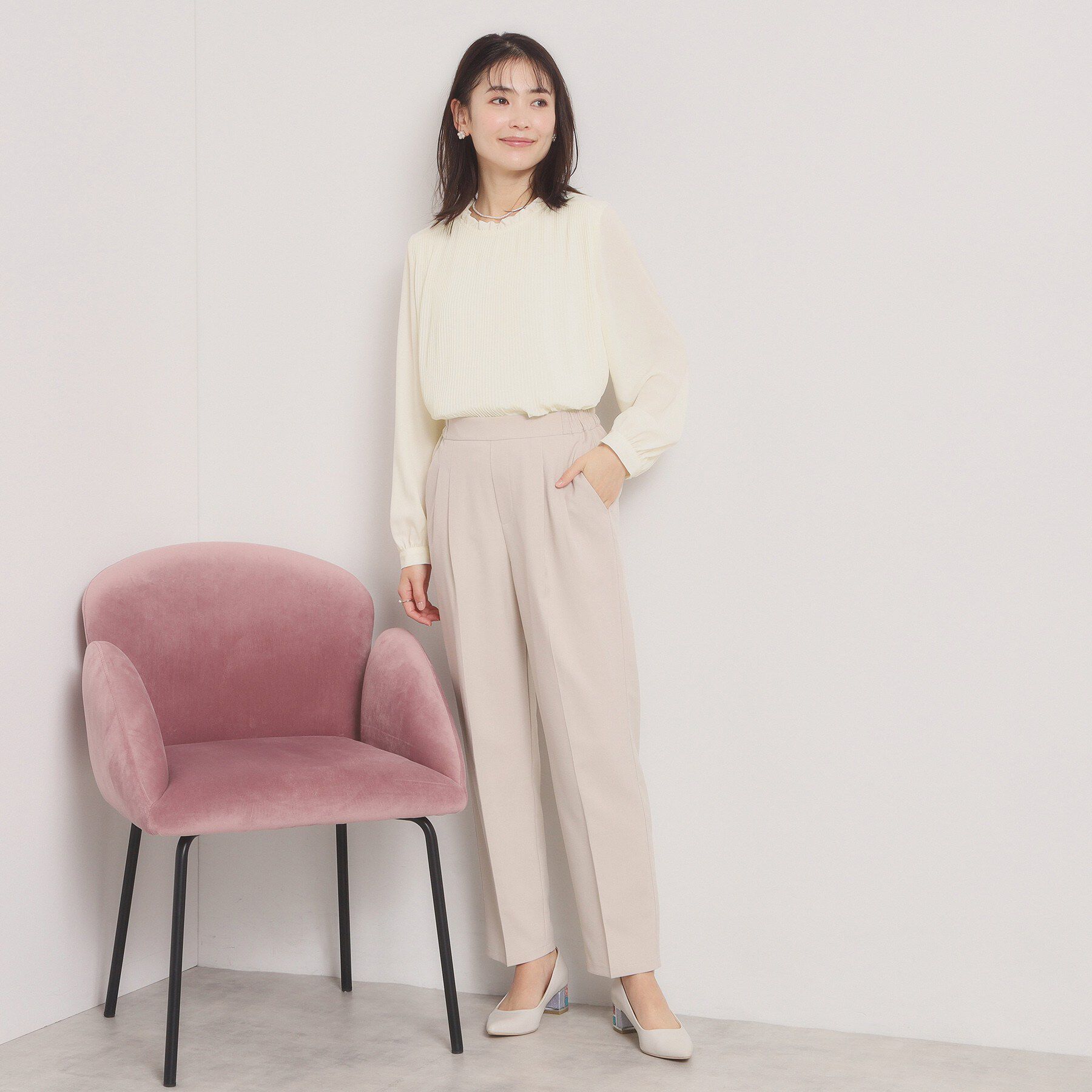 ITS&rsquo;DEMO「プリーツブラウス」|シャツ・ブラウス|