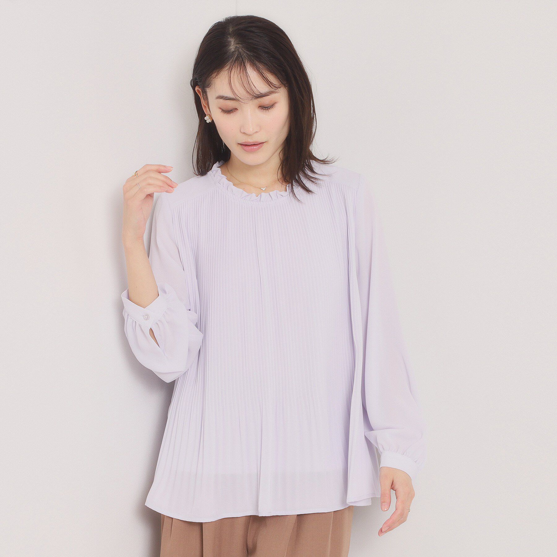 ITS&rsquo;DEMO「プリーツブラウス」|シャツ・ブラウス|