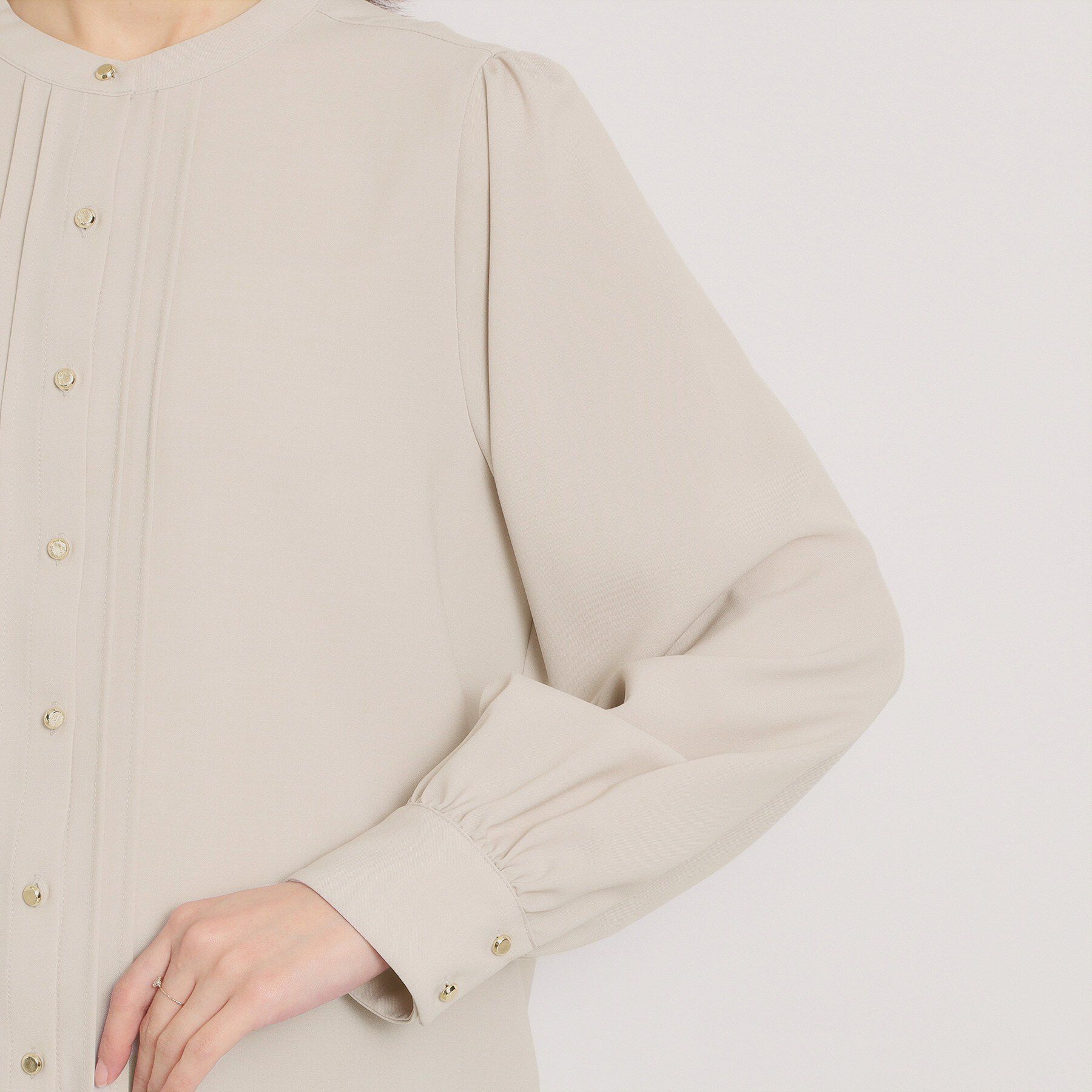 ITS&rsquo;DEMO「フロントピンタックブラウス」|シャツ・ブラウス|