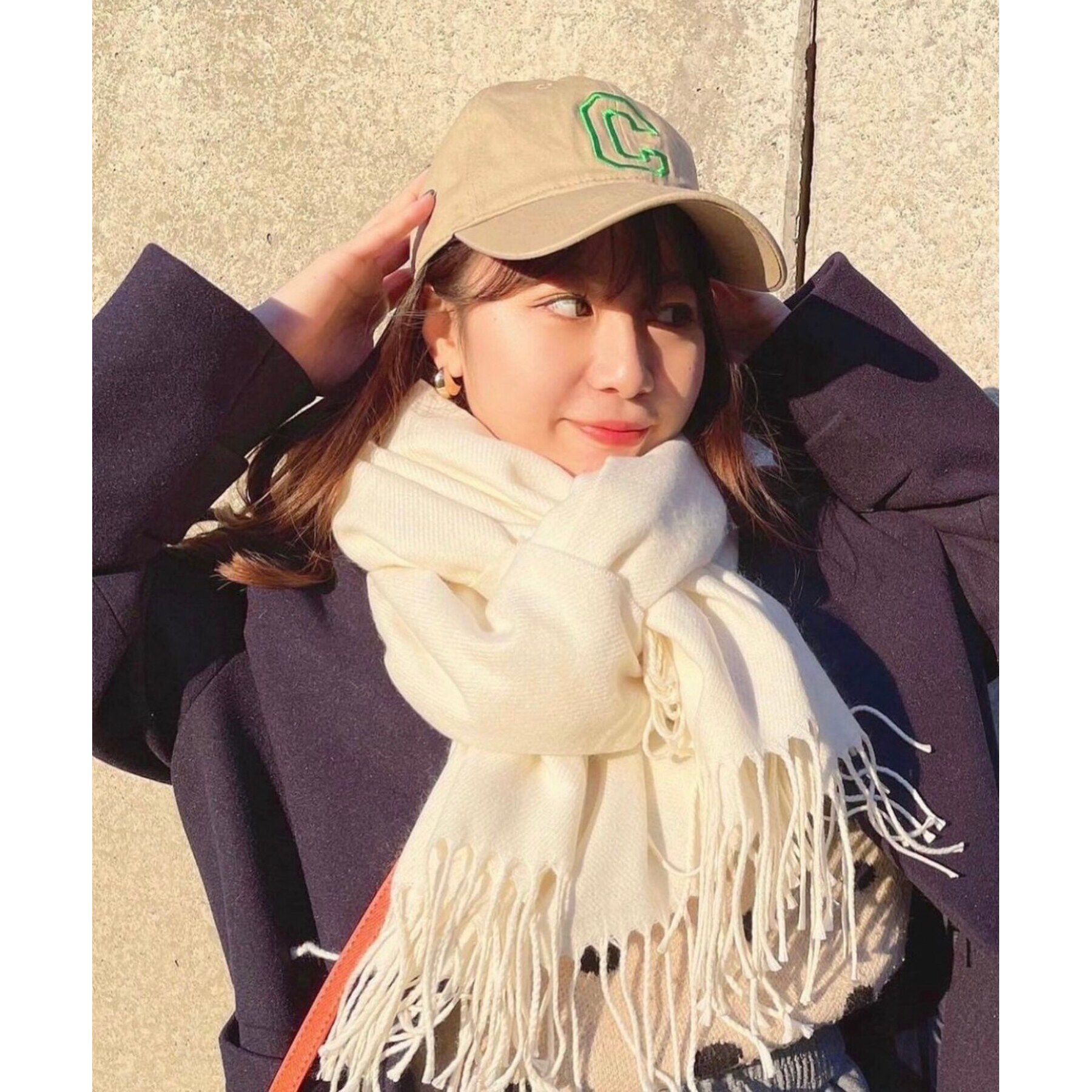 Ober Tashe「洗えるシンプルカラーストール 累計販売約5000枚【防寒／マフラー／無地／ギフト】」|ストール|