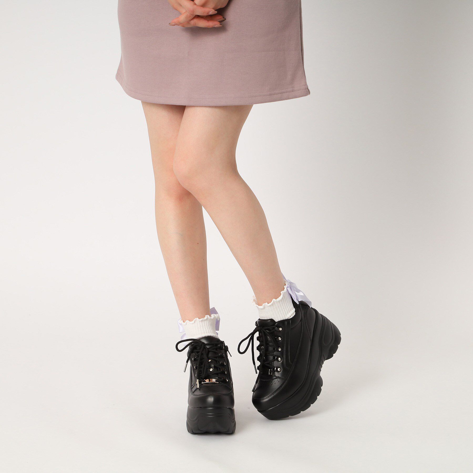 csT&P「＼脱ぎ履きしやすい／ファスナー付厚底スニーカー」|スニーカー|