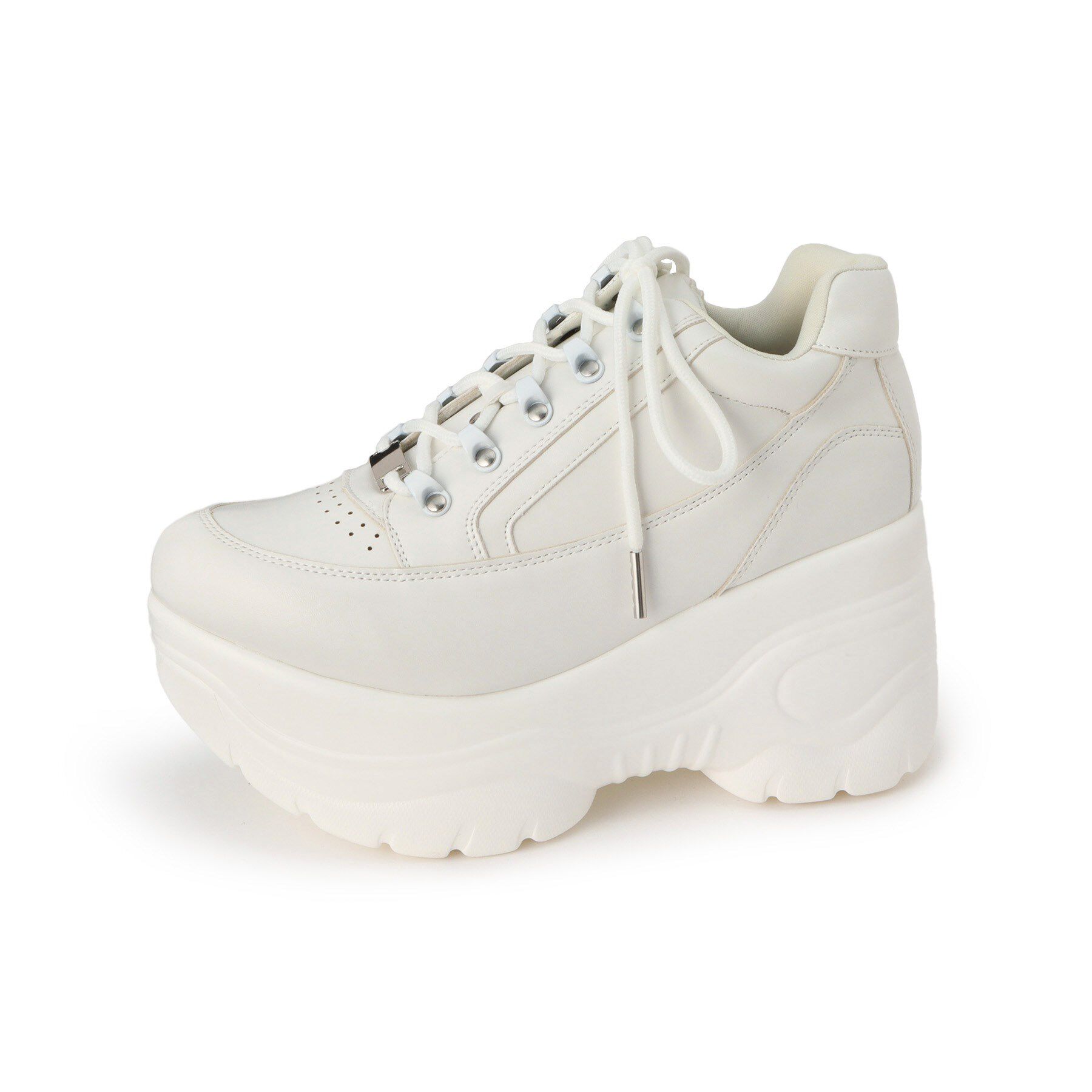 csT&P「＼脱ぎ履きしやすい／ファスナー付厚底スニーカー」|スニーカー|