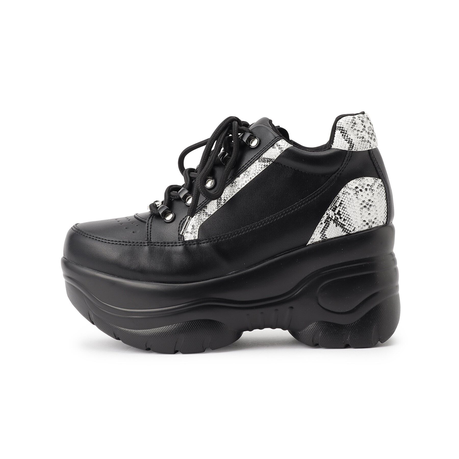 csT&P「＼脱ぎ履きしやすい／ファスナー付厚底スニーカー」|スニーカー|