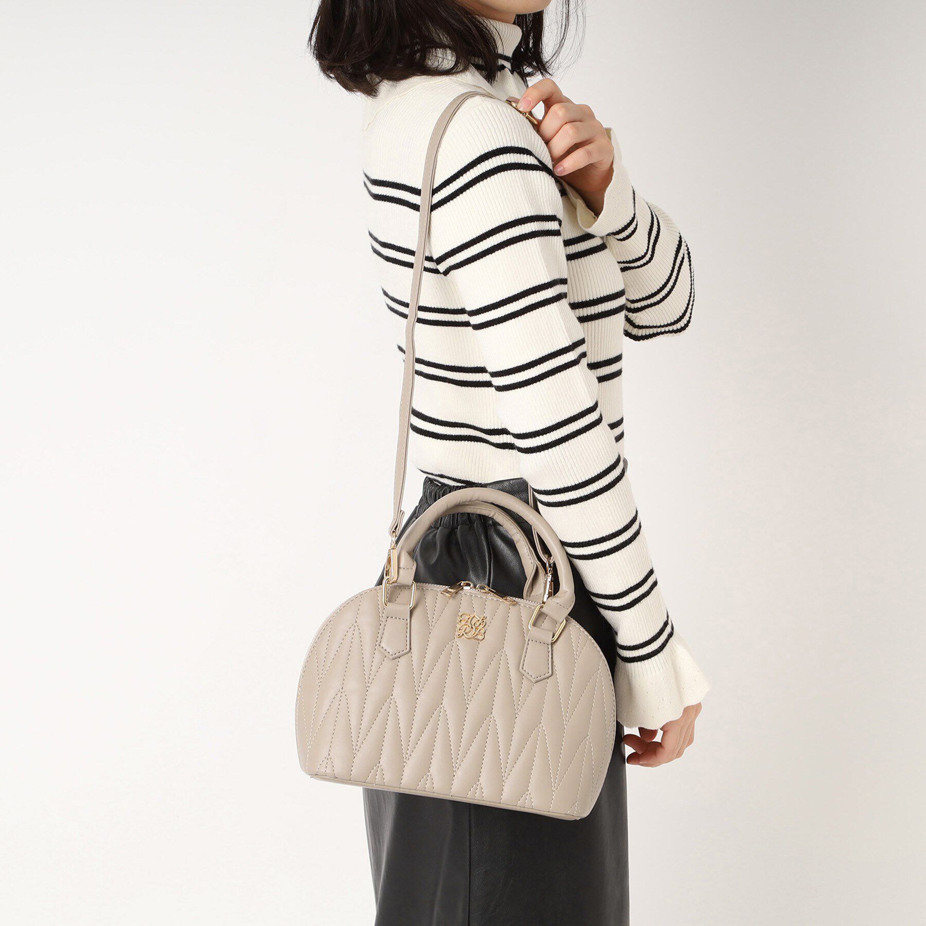 Ober Tashe「キルティング 2WAY ショルダーバッグ ボストン」|ショルダー・メッセンジャー|