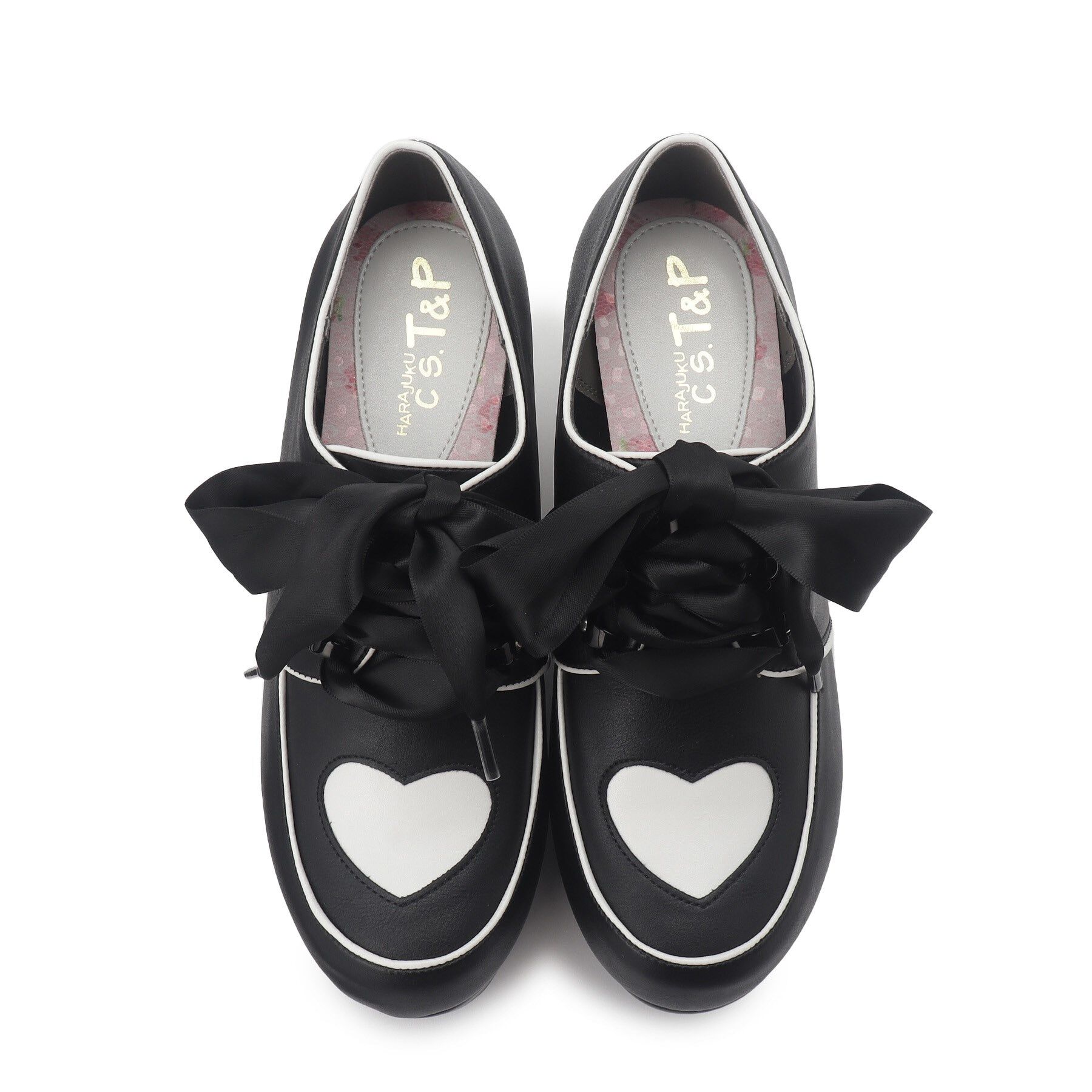 csT&P「厚底キラキラハート付きパンプス」|パンプス|