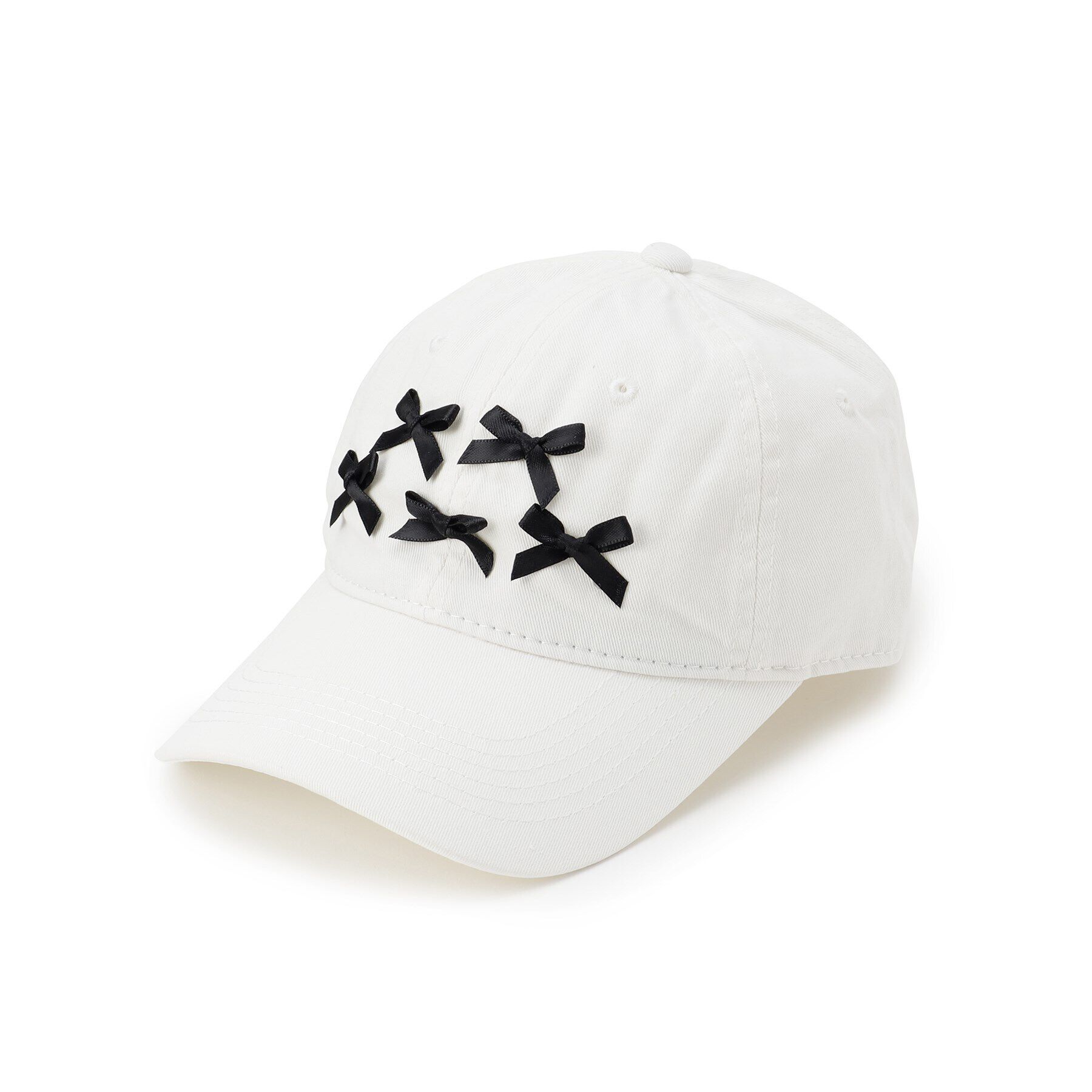 Grandedge「バレエコア風リボンキャップ」|キャップ・キャスケット|アイボリー(004)