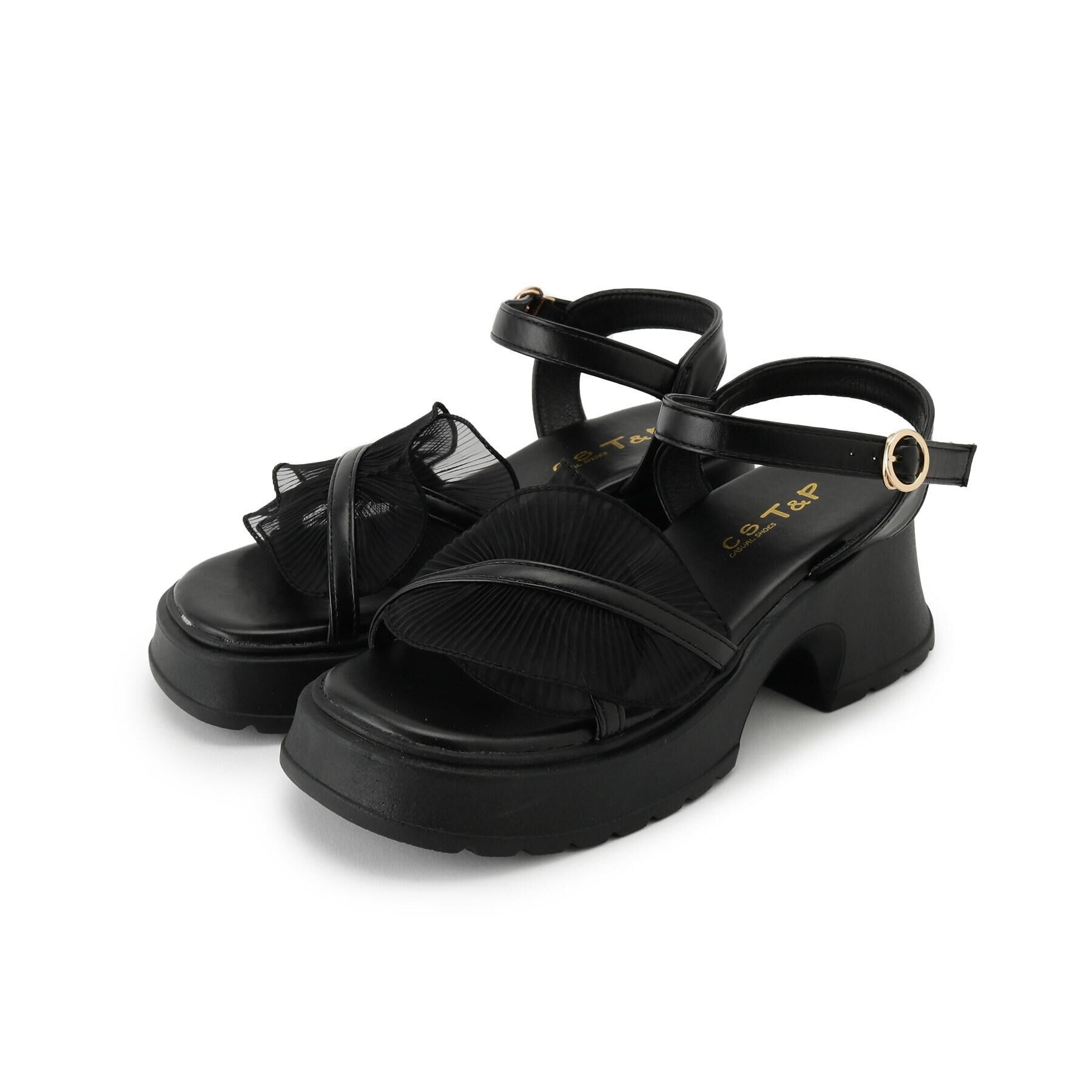 csT&P「チュールフリルサンダル」|サンダル|