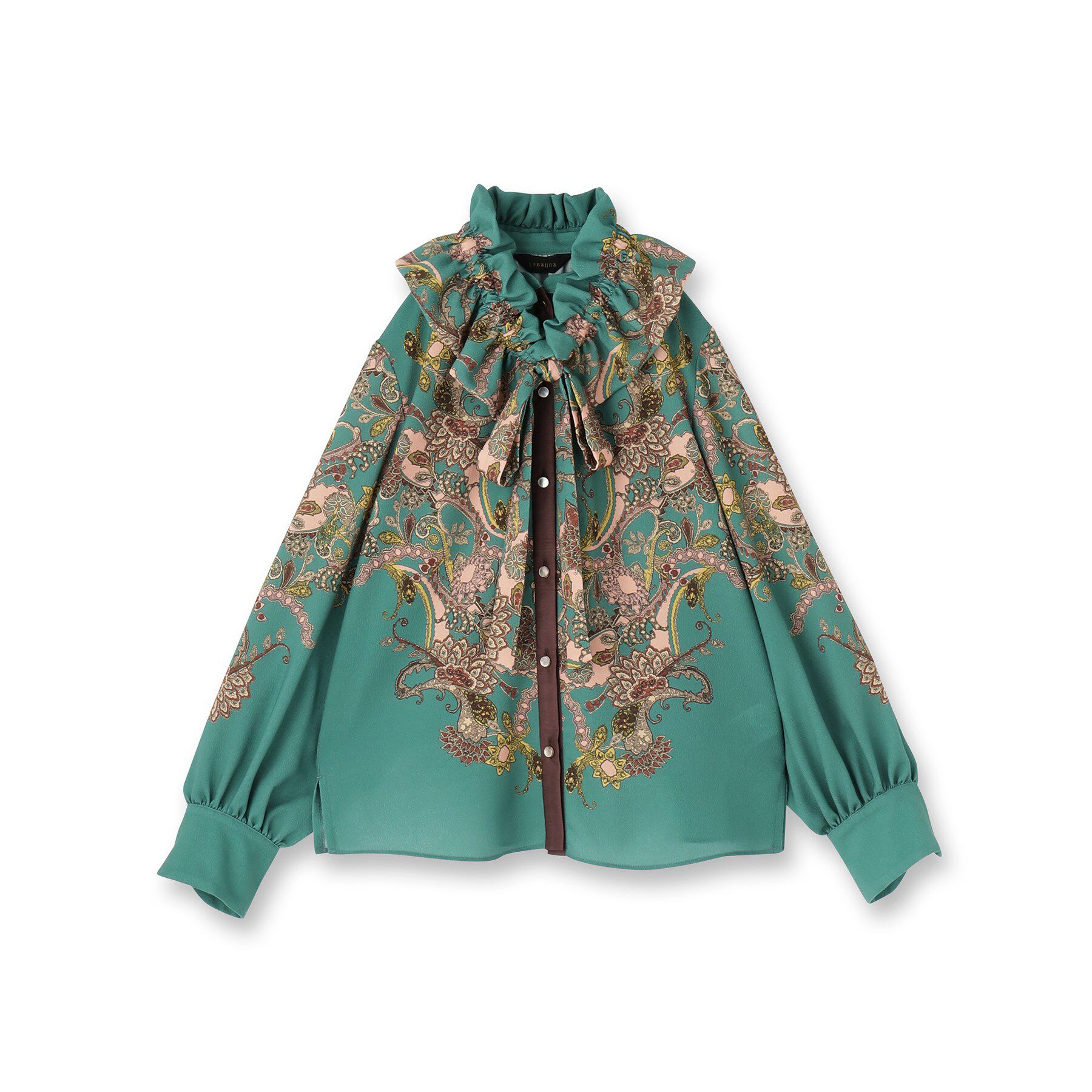 SunaUna「【COLLECTION LINE】オリエンタルパネル柄ブラウス」|シャツ・ブラウス|