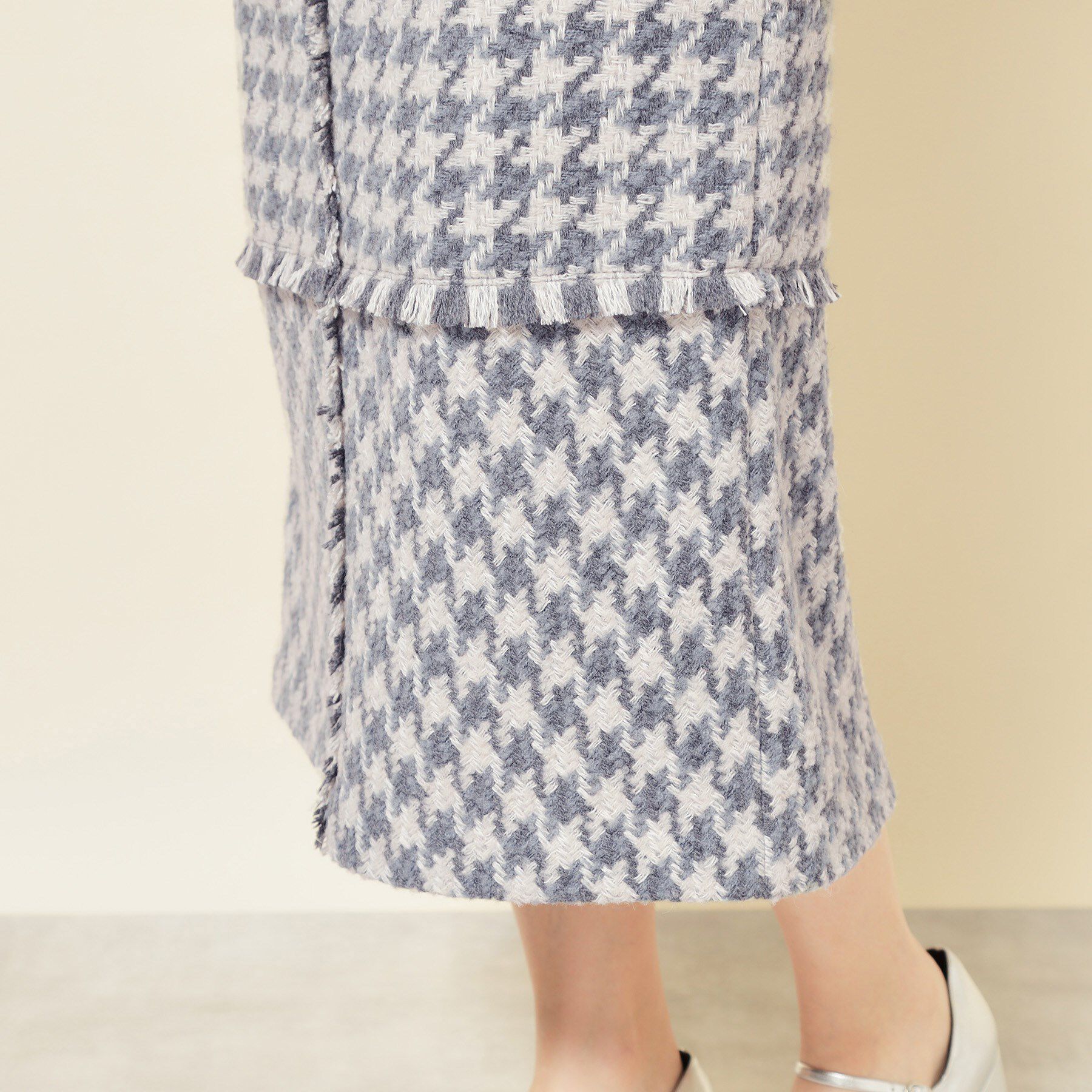 SunaUna「【COLLECTION LINE】ツイードフリンジスカート」|スカート|