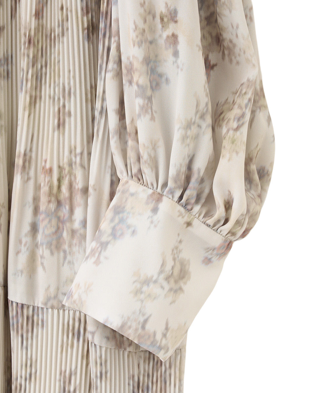 岡崎紗絵さんコラボ】フラワープリントプリーツティアードワンピース