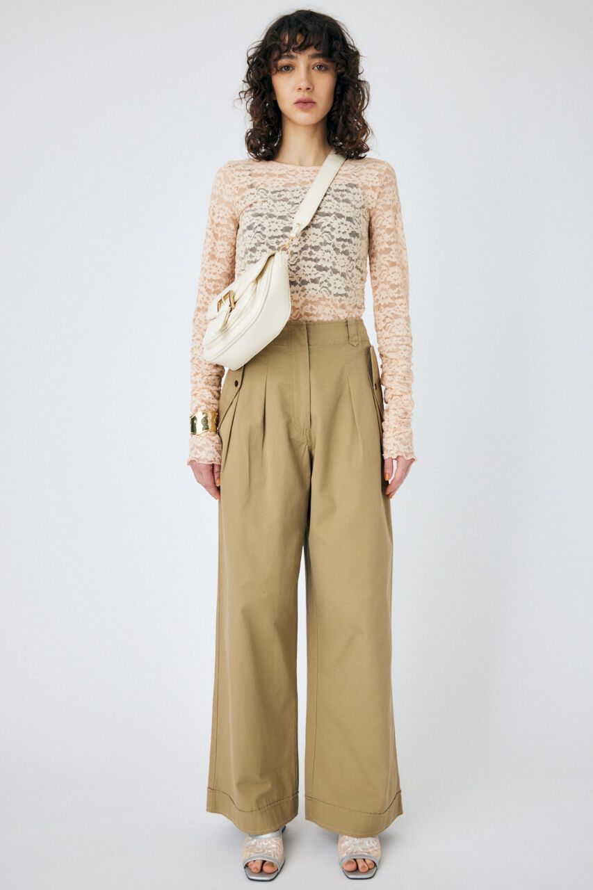 MOUSSY「LOW WAIST WORK パンツ」|その他|L/BEG1