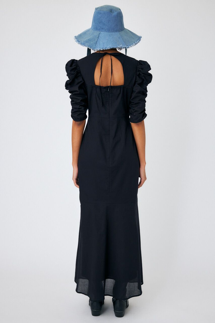 MOUSSY「GATHER SLEEVE ドレス」|ワンピース|