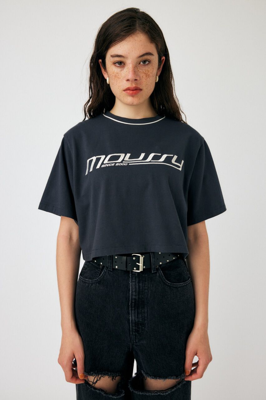 MOUSSY「MOUSSY SPORTY LOGO Tシャツ」|Tシャツ・カットソー|L/BLK1