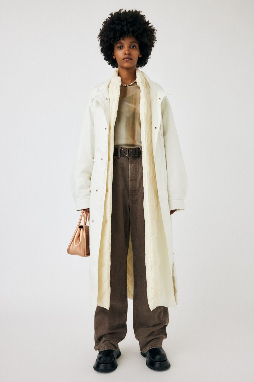 MOUSSY「REVERSIBLE PUFFER LONG コート」|その他|O/WHT1