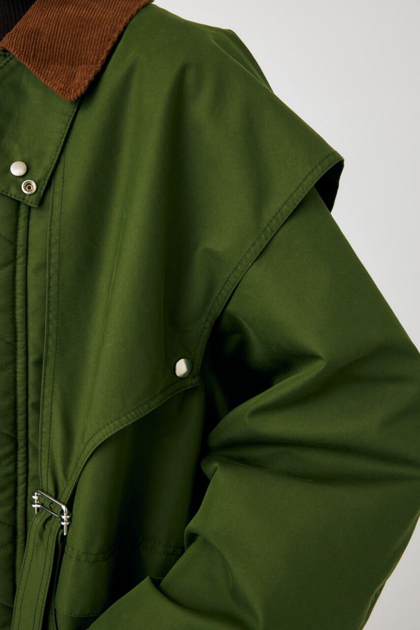 MOUSSY「BELTED CAPE HUNTING ジャケット」|その他|