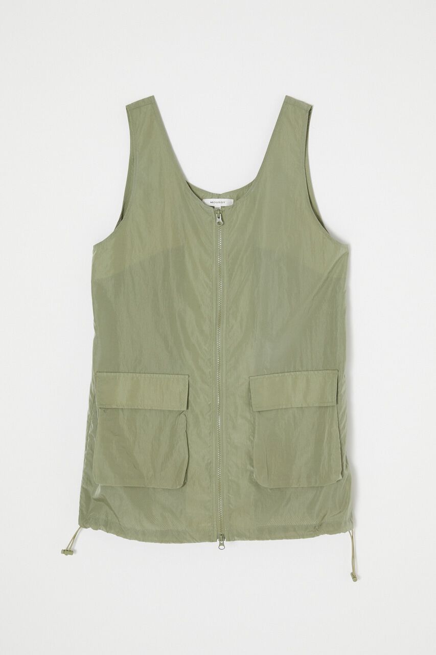 MOUSSY「NYLON ZIP VEST ドレス」|ワンピース|