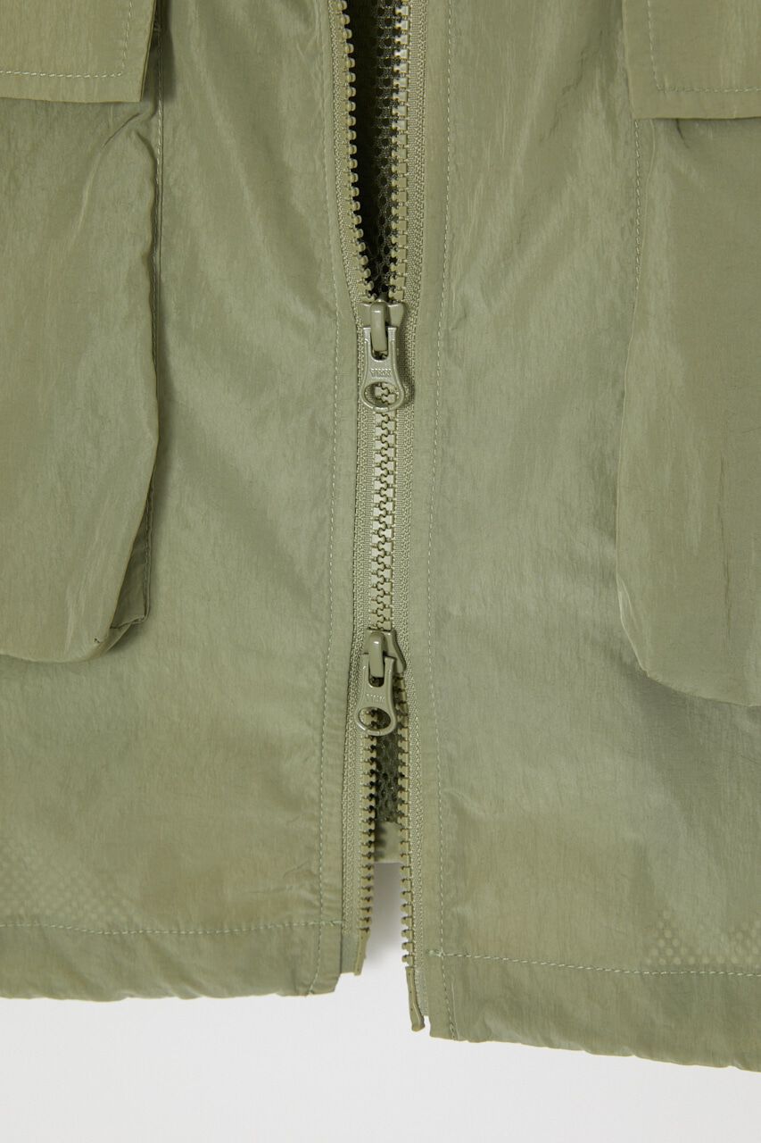 MOUSSY「NYLON ZIP VEST ドレス」|ワンピース|