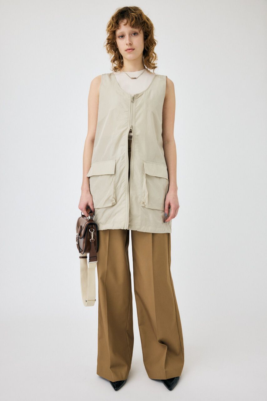 MOUSSY「NYLON ZIP VEST ドレス」|ワンピース|L/GRY1