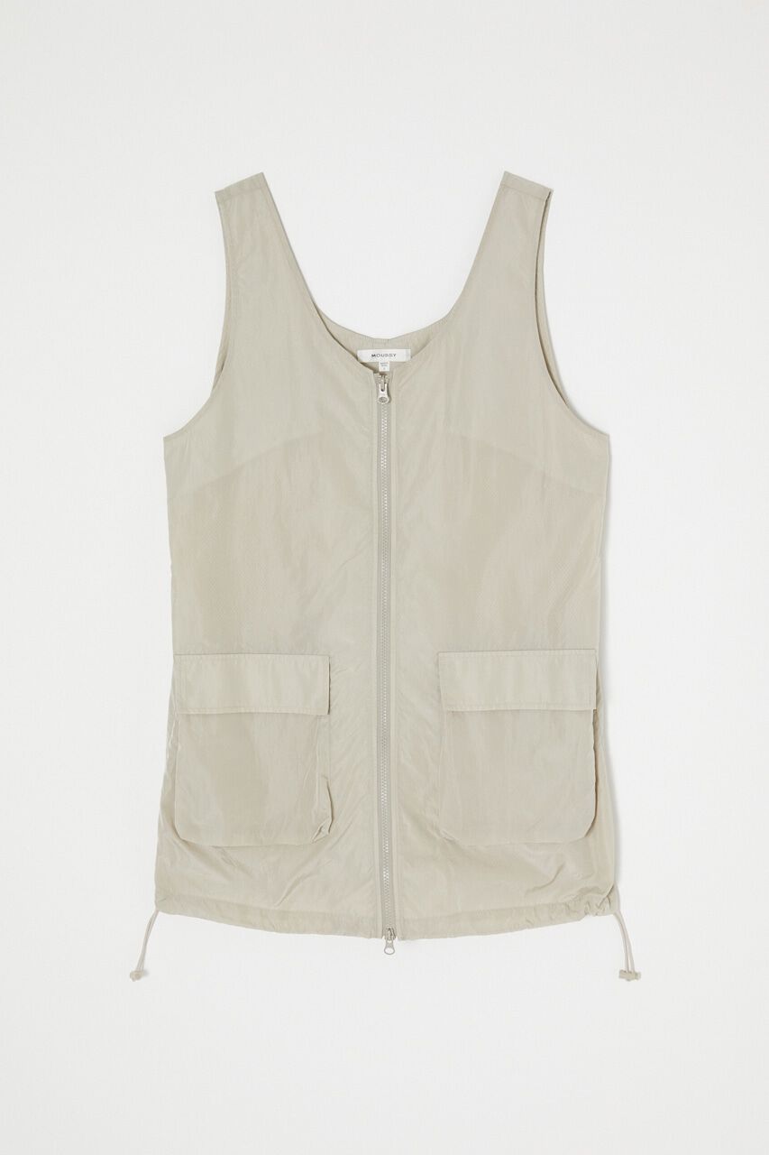 MOUSSY「NYLON ZIP VEST ドレス」|ワンピース|
