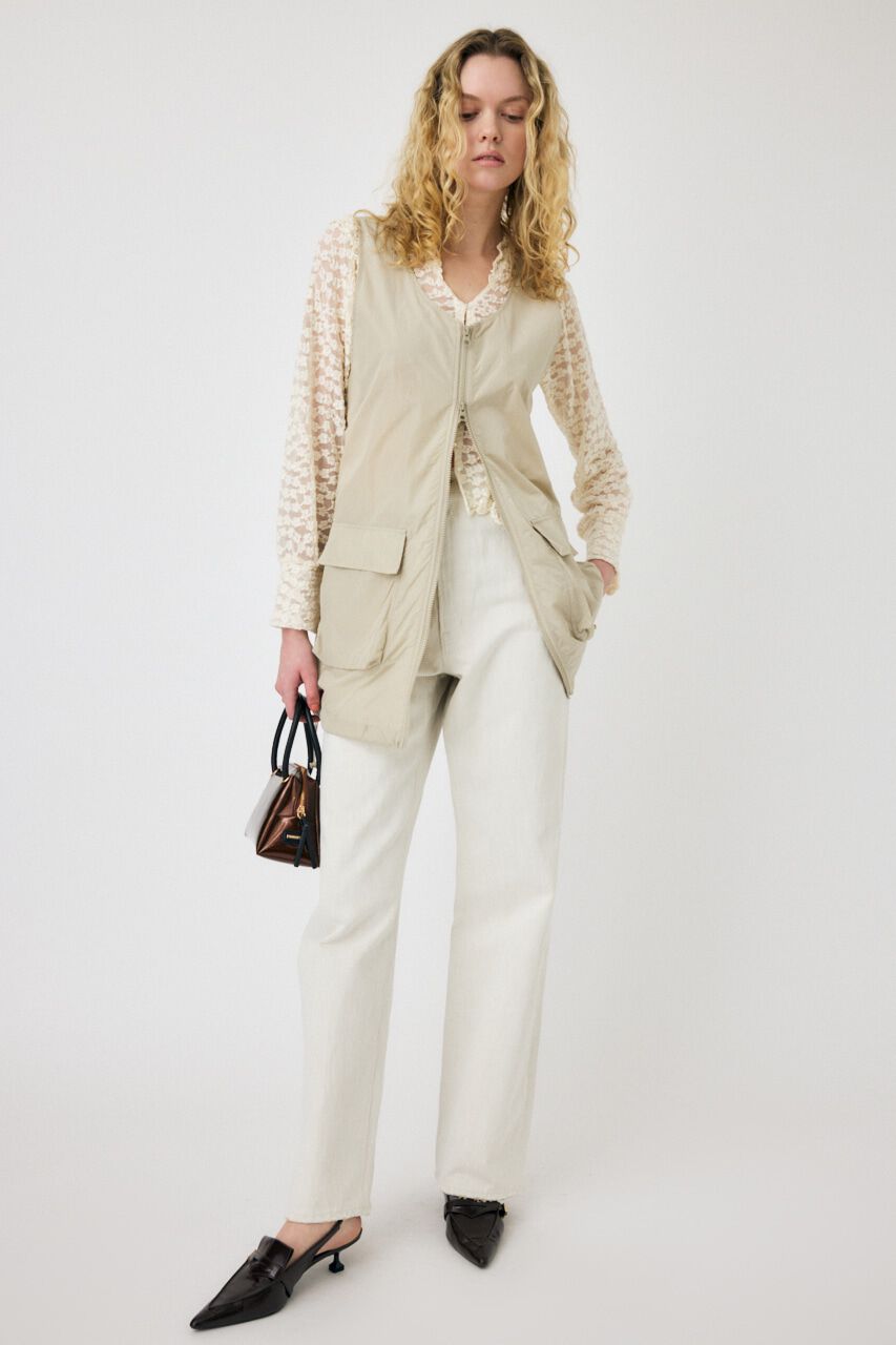 MOUSSY「NYLON ZIP VEST ドレス」|ワンピース|