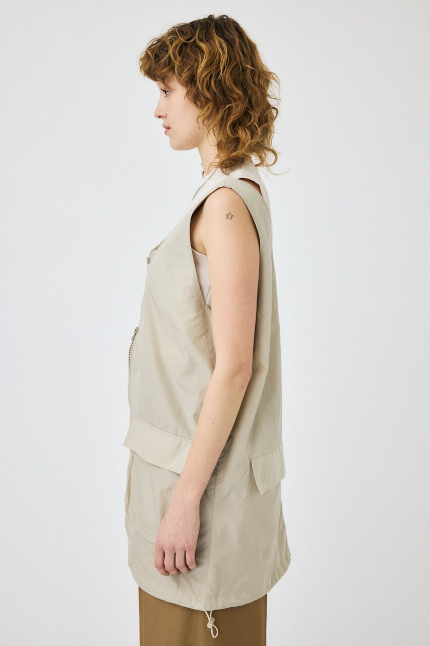 MOUSSY「NYLON ZIP VEST ドレス」|ワンピース|