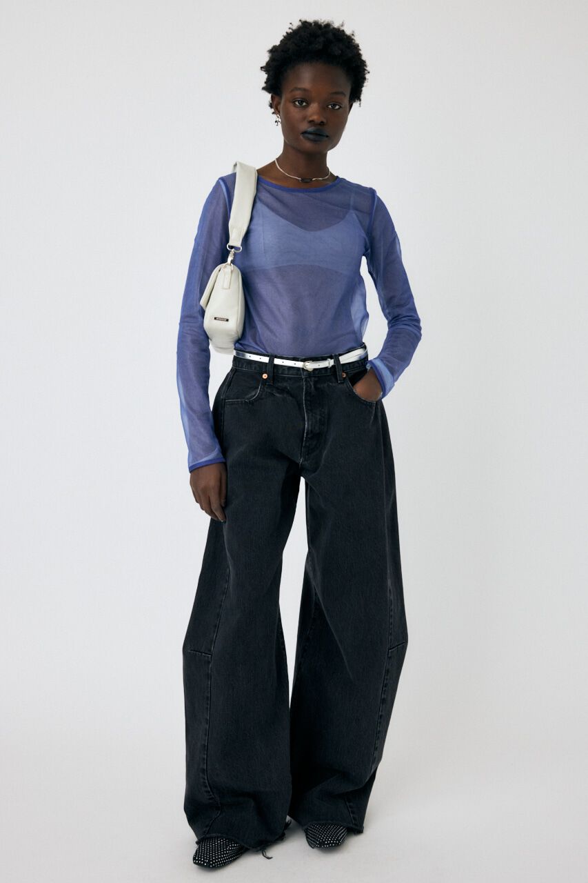 MOUSSY「REMAKE WIDE STRAIGHT」|デニム|