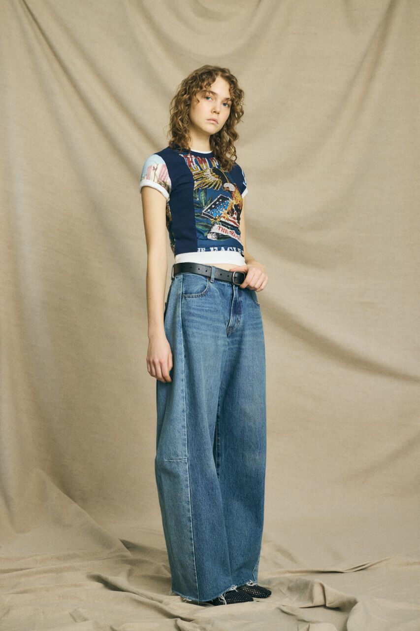 MOUSSY「REMAKE WIDE STRAIGHT」|デニム|