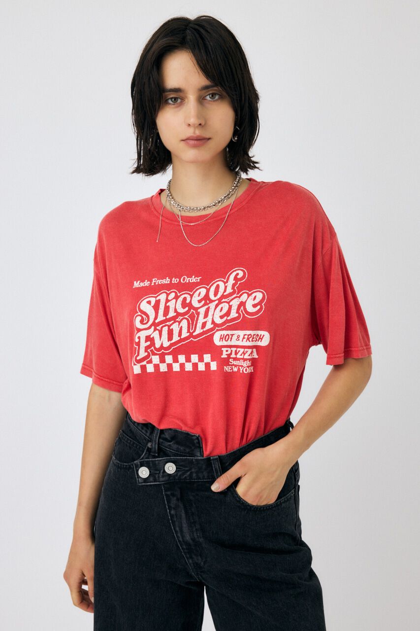 MOUSSY「PIZZA STORE Tシャツ」|Tシャツ・カットソー|