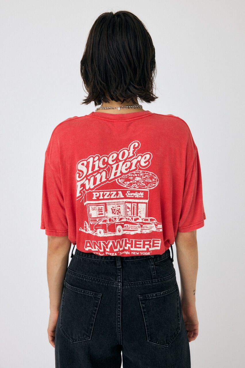 MOUSSY「PIZZA STORE Tシャツ」|Tシャツ・カットソー|