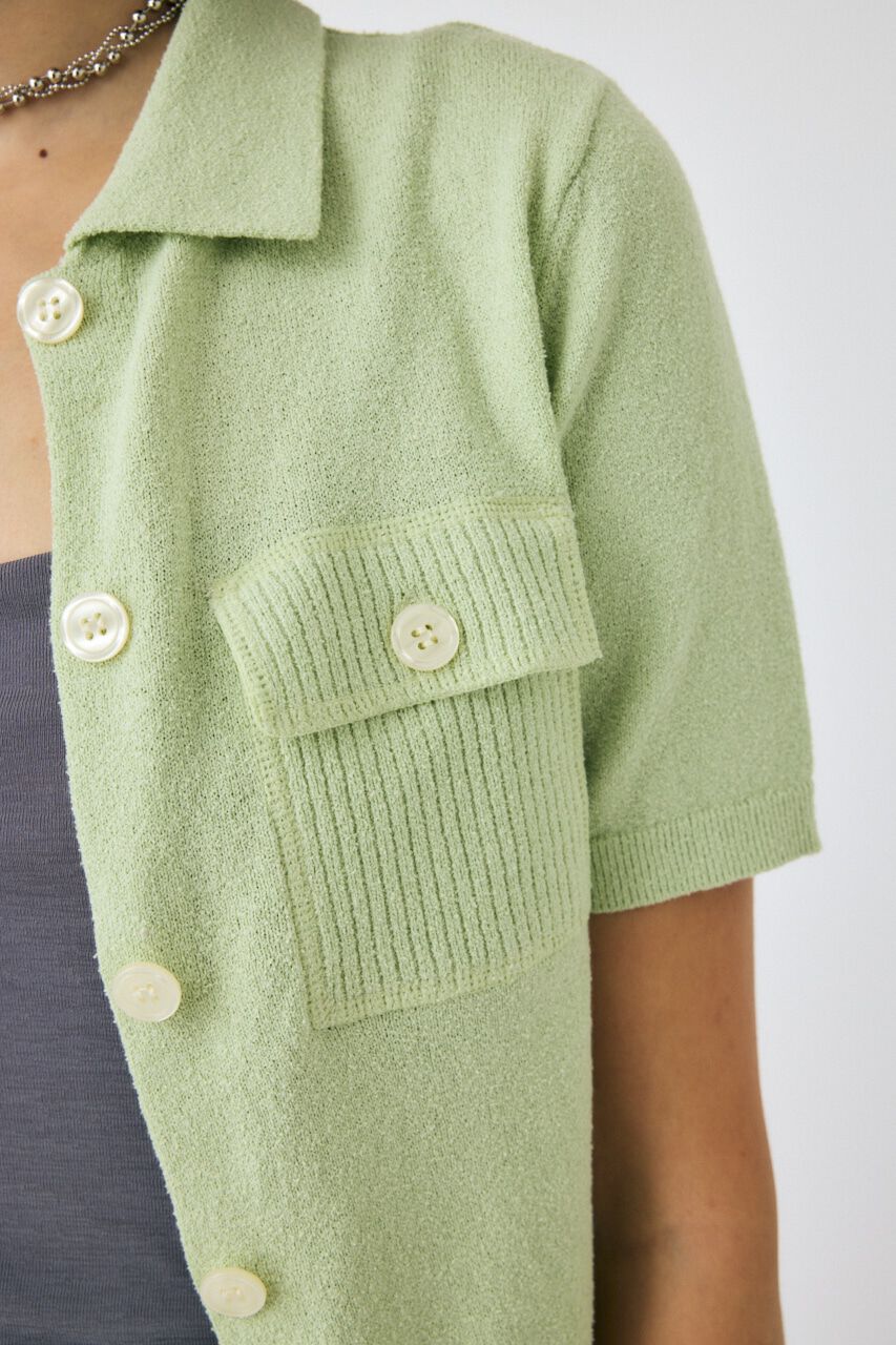 MOUSSY「OVERLOCK POCKET ニットシャツ」|ニット・セーター|