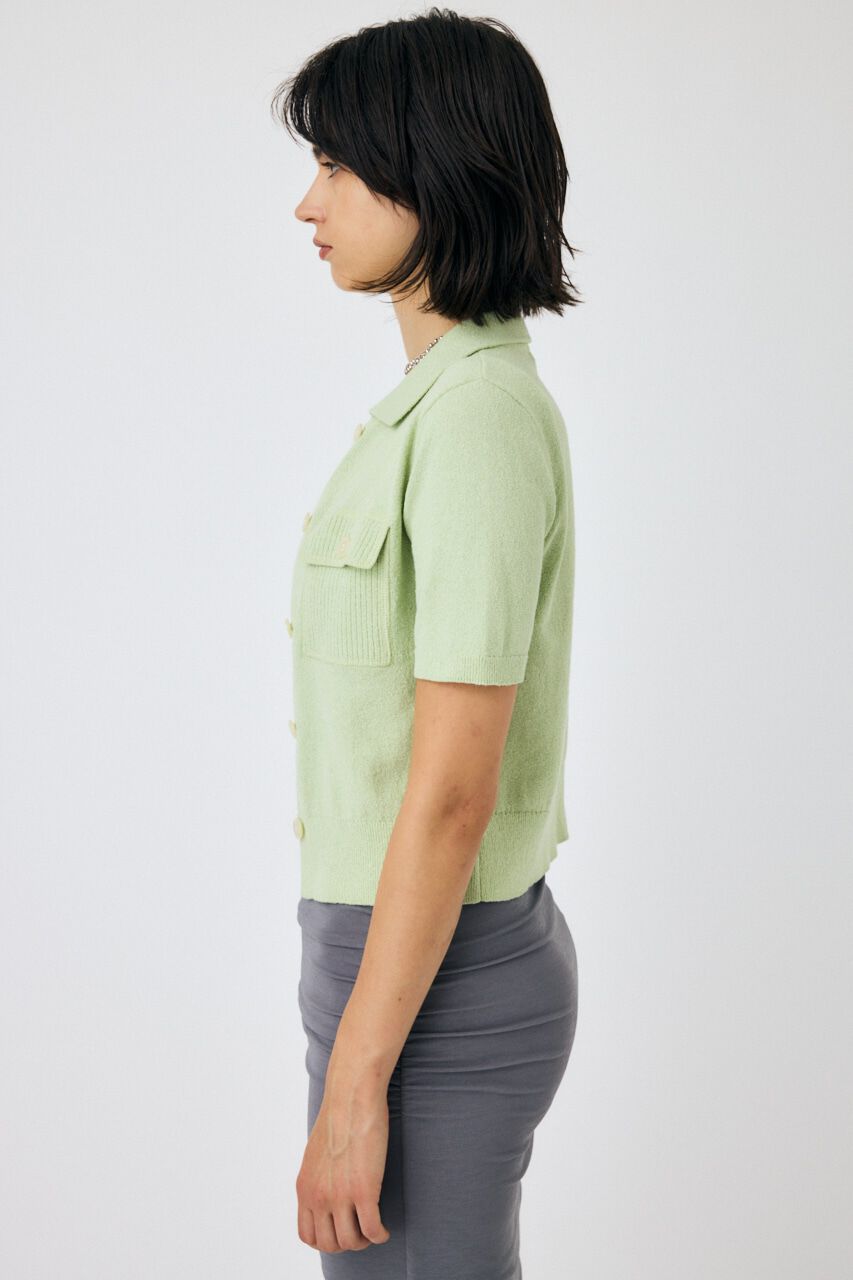 MOUSSY「OVERLOCK POCKET ニットシャツ」|ニット・セーター|