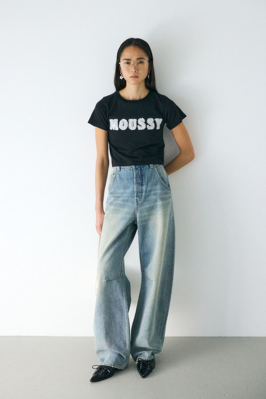 MOUSSY「DROP WAIST CURVE ストレート」|デニム|