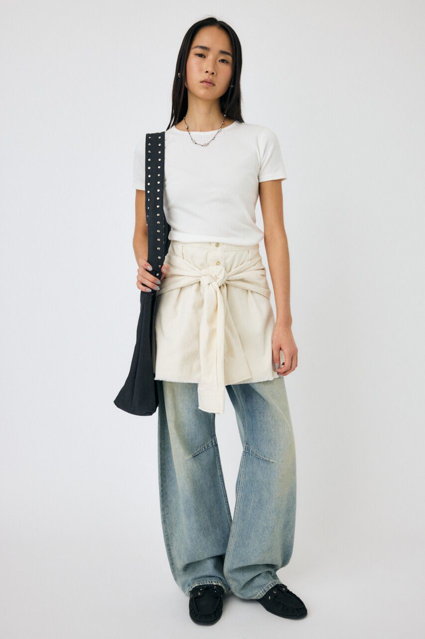 MOUSSY「DROP WAIST CURVE ストレート」|デニム|