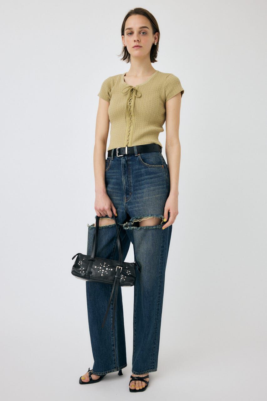 MOUSSY「RIBBON CABLE ニット」|ニット・セーター|