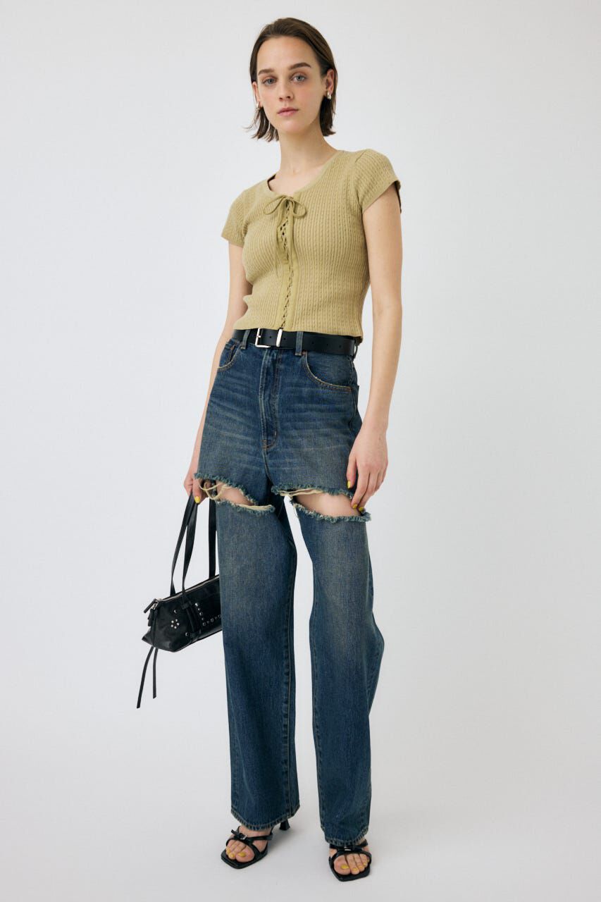 MOUSSY「RIBBON CABLE ニット」|ニット・セーター|