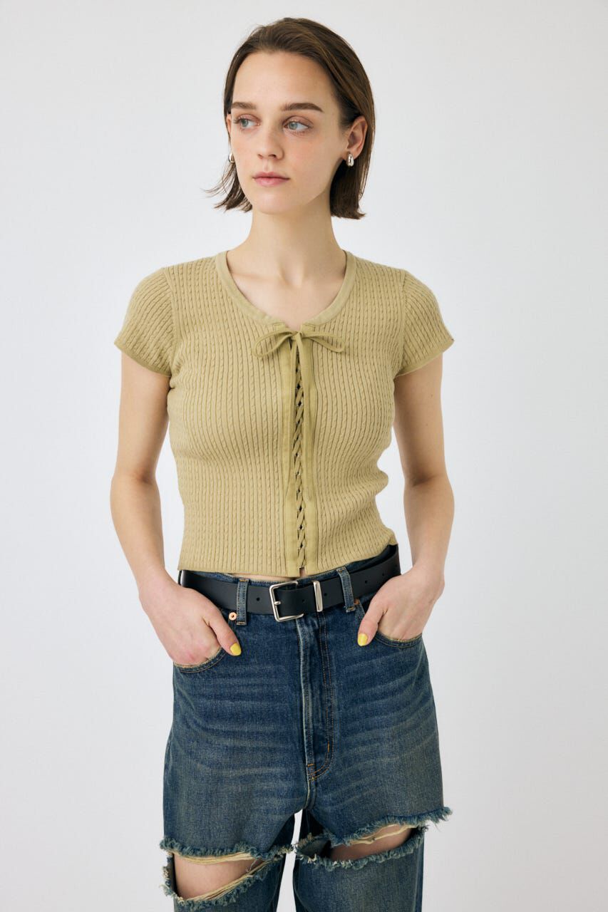 MOUSSY「RIBBON CABLE ニット」|ニット・セーター|