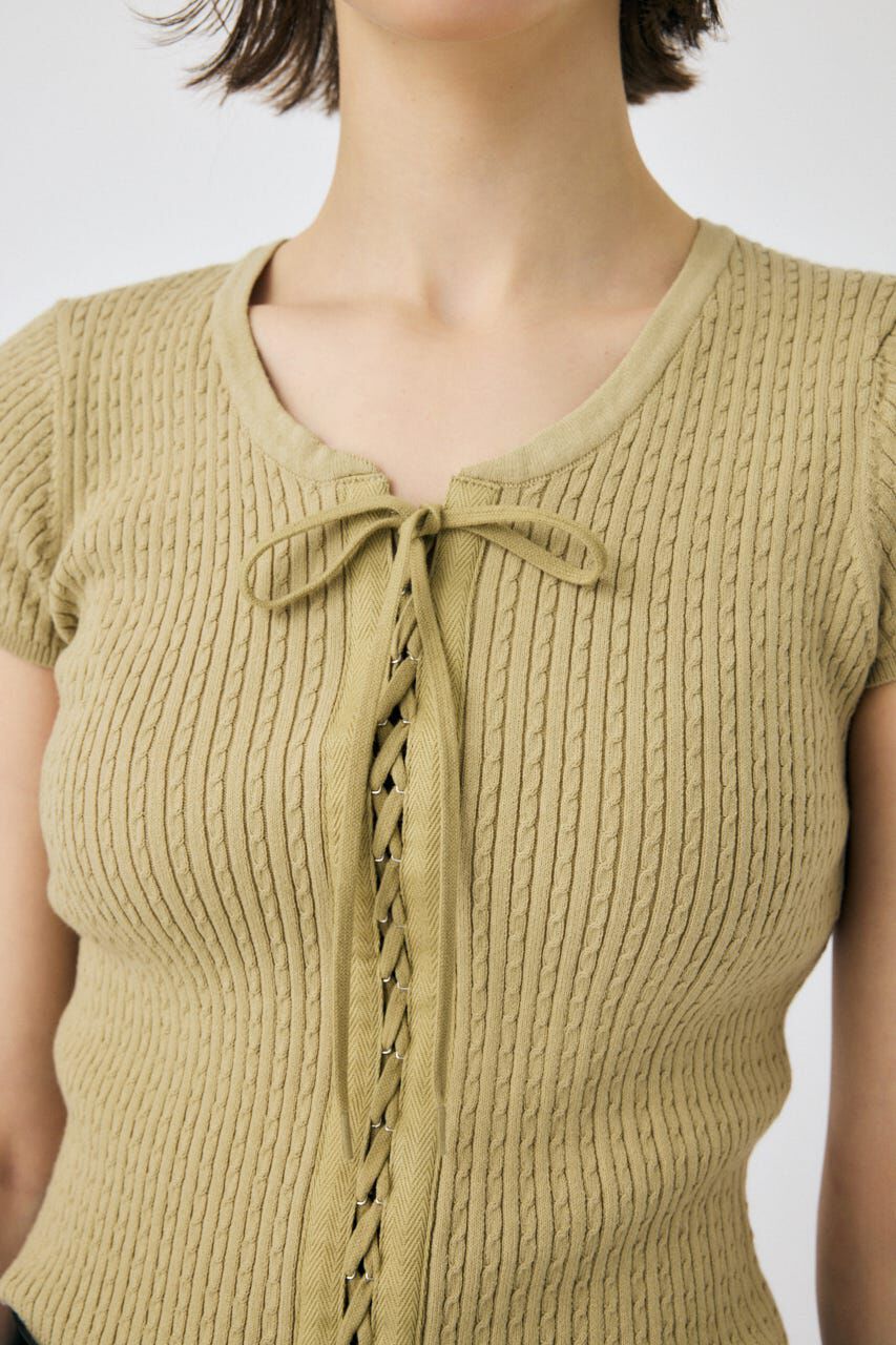 MOUSSY「RIBBON CABLE ニット」|ニット・セーター|