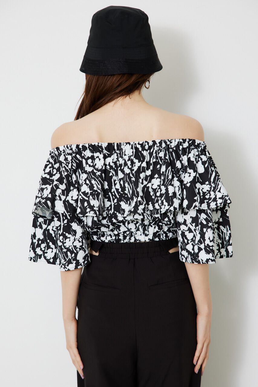 rienda「オフショルダークロップドTOP」|シャツ・ブラウス|