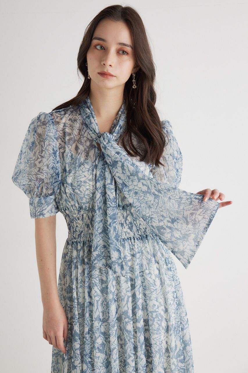 rienda「ネクタイチュールフレア OP」|ワンピース|