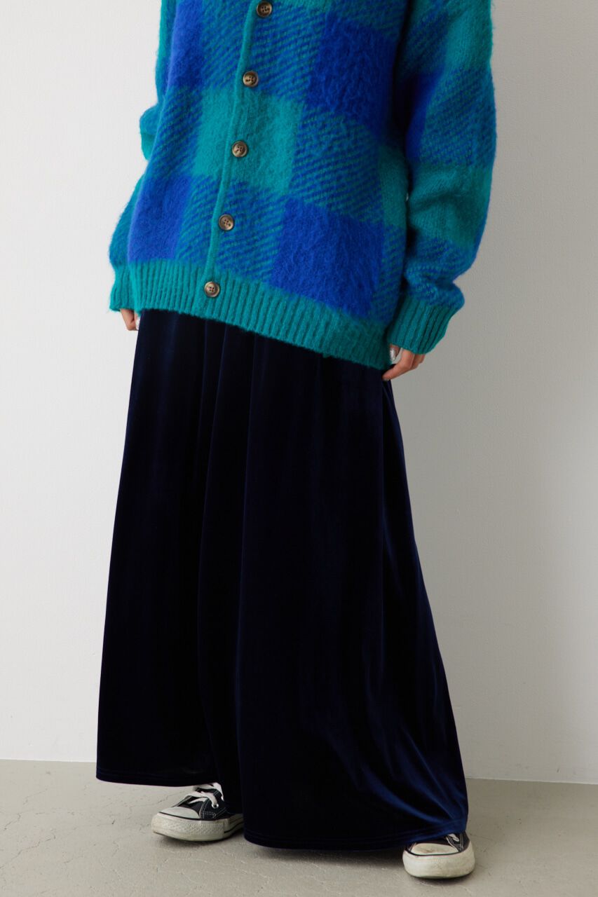 RODEO CROWNS「リラックスベロアスカート」|スカート|NVY