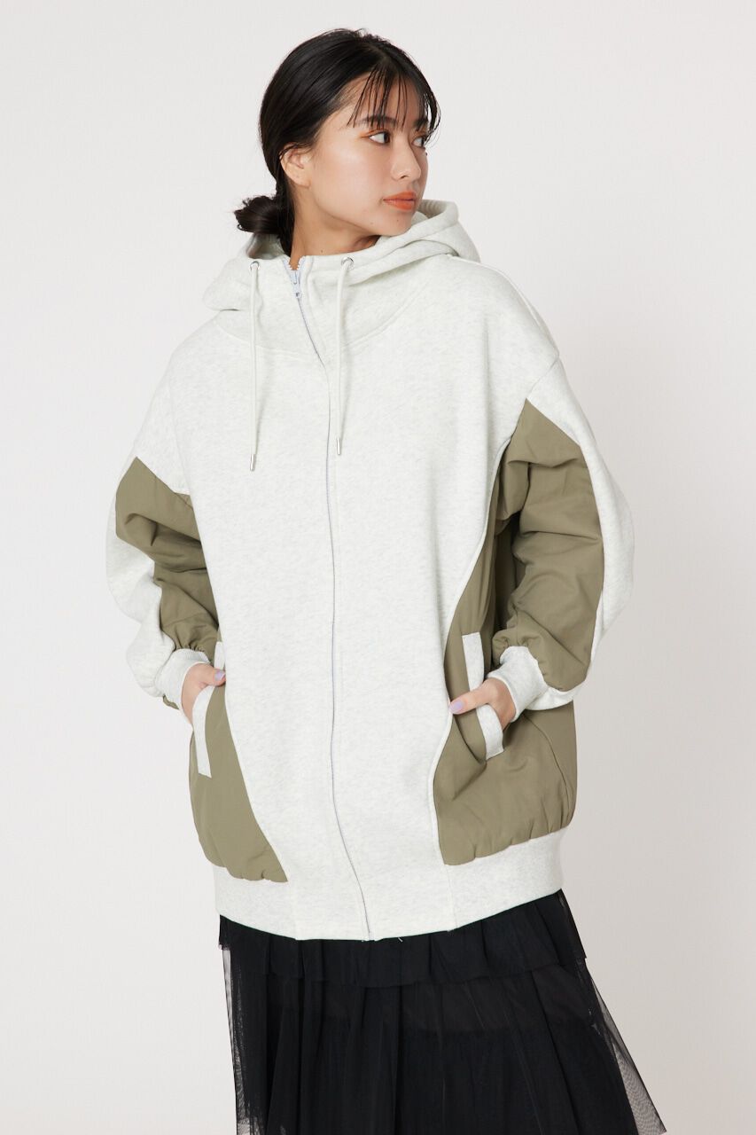 RODEO CROWNS「ナイロンドッキングジップパーカー」|パーカー|L/T.GRY1